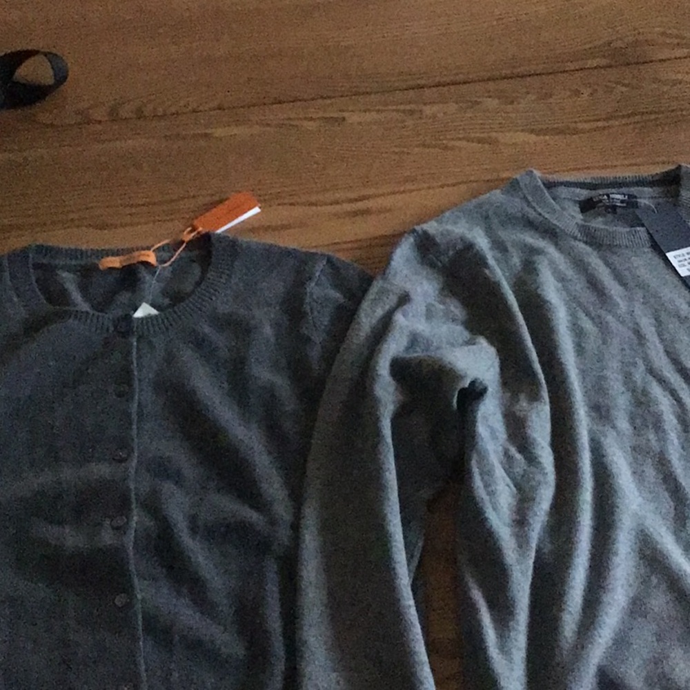 Cashmere sweaters.  2 brand new with tags 100% cashmere